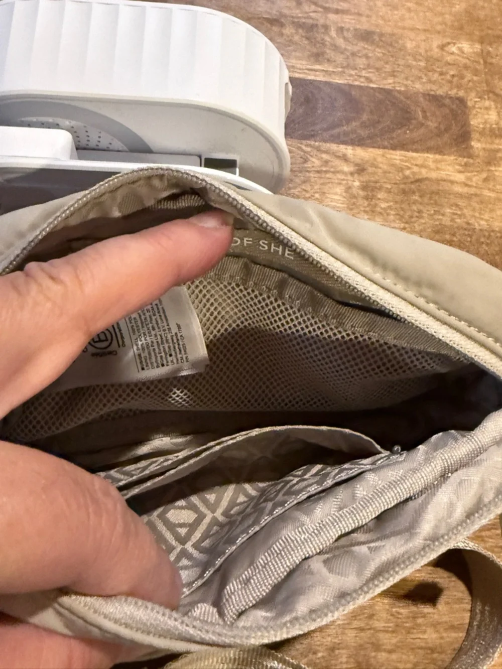 Athleta Beige Crossbody Belt Bag